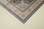 5x8 Blue and Ivory Turkish Antep Rug