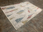 5x8 Red and Blue Turkish Antep Rug