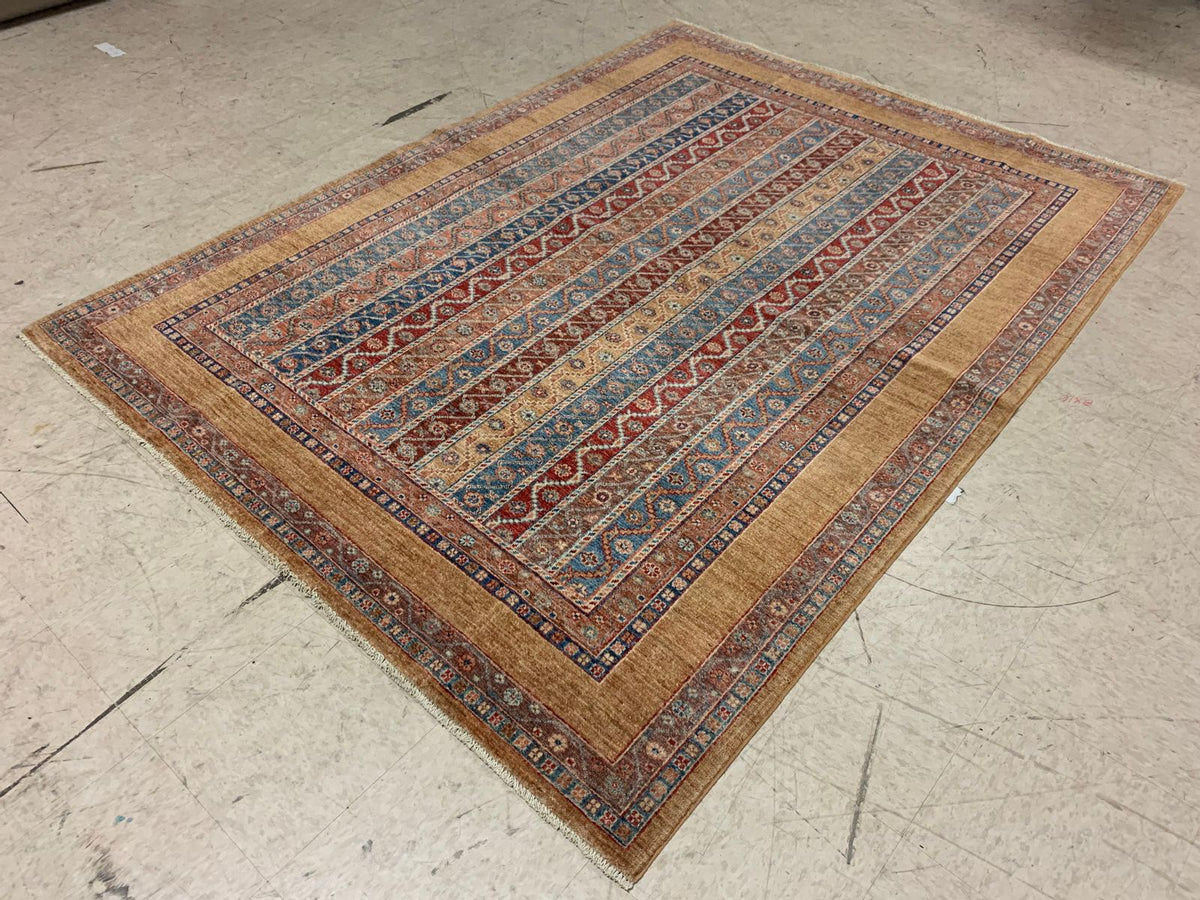 6x8 Multicolor Turkish Tribal Rug