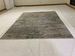 7x10 Blue and White Turkish Antep Rug
