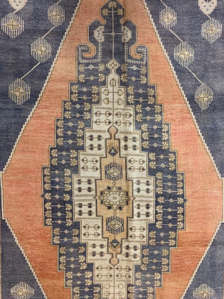 6x12 Orange and Purple Turkish Tribal Runner