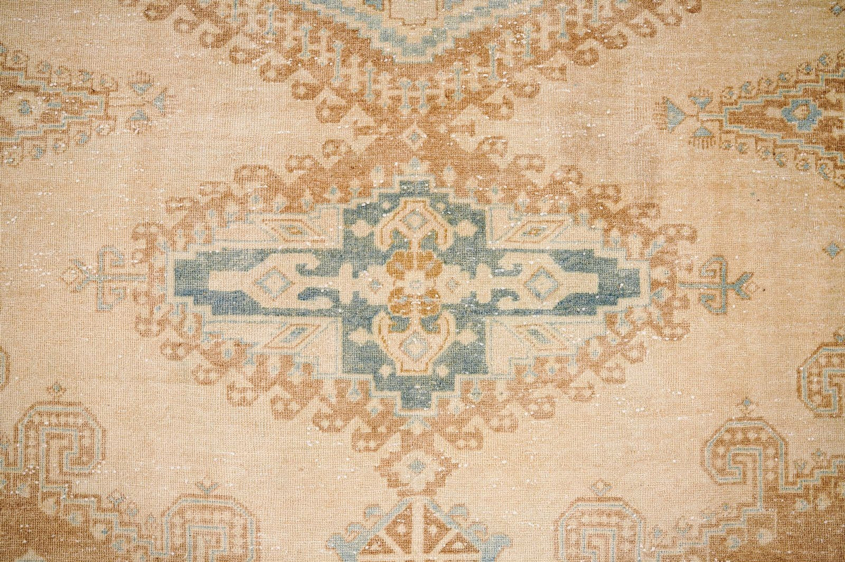 10x14 Beige and Blue Persian Traditional Rug