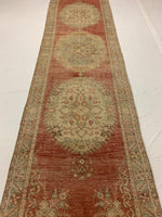 3x12 Red and Green Turkish Tribal Runner