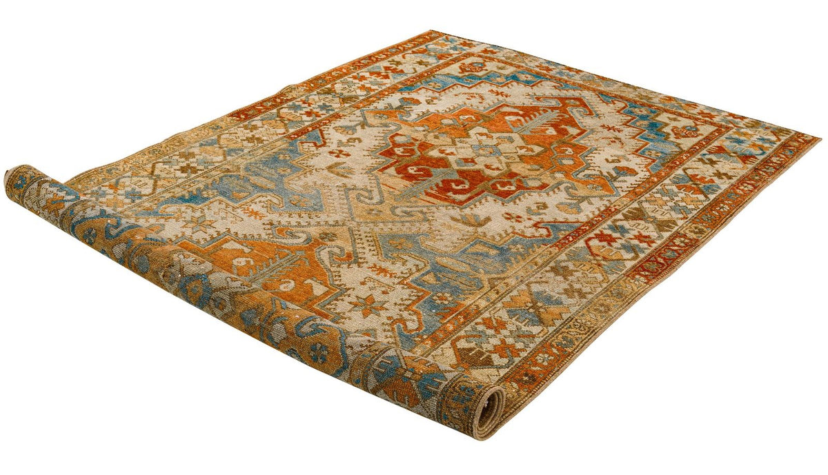 4x7 Beige and Rust Persian Rug