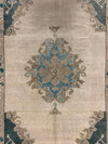 4x6 Ivory and Gray Turkish Tribal Rug