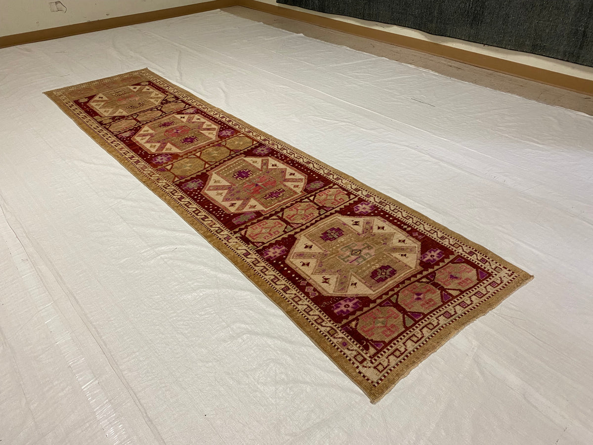 3x12 Multicolor Turkish Tribal Runner