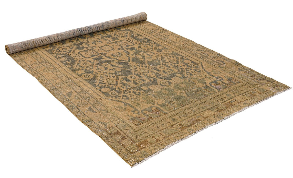 4x8 Brown Persian Traditional Runner