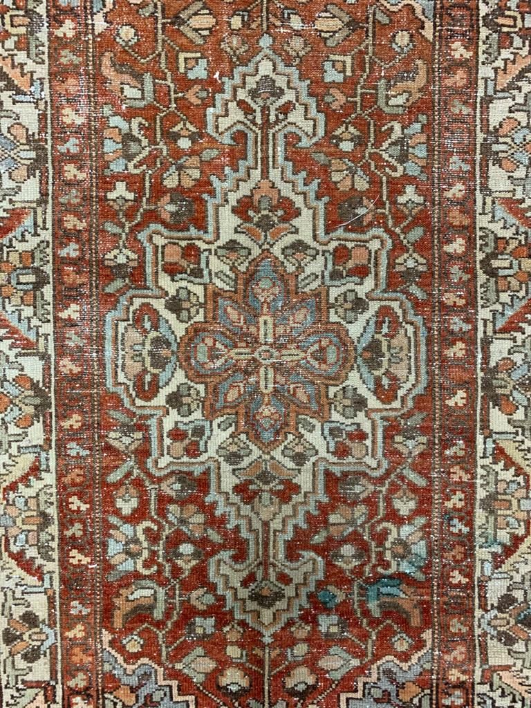 3x14 Brown and Ivory Persian Runner