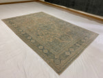 7x10 Peach and Green Persian Traditional Rug