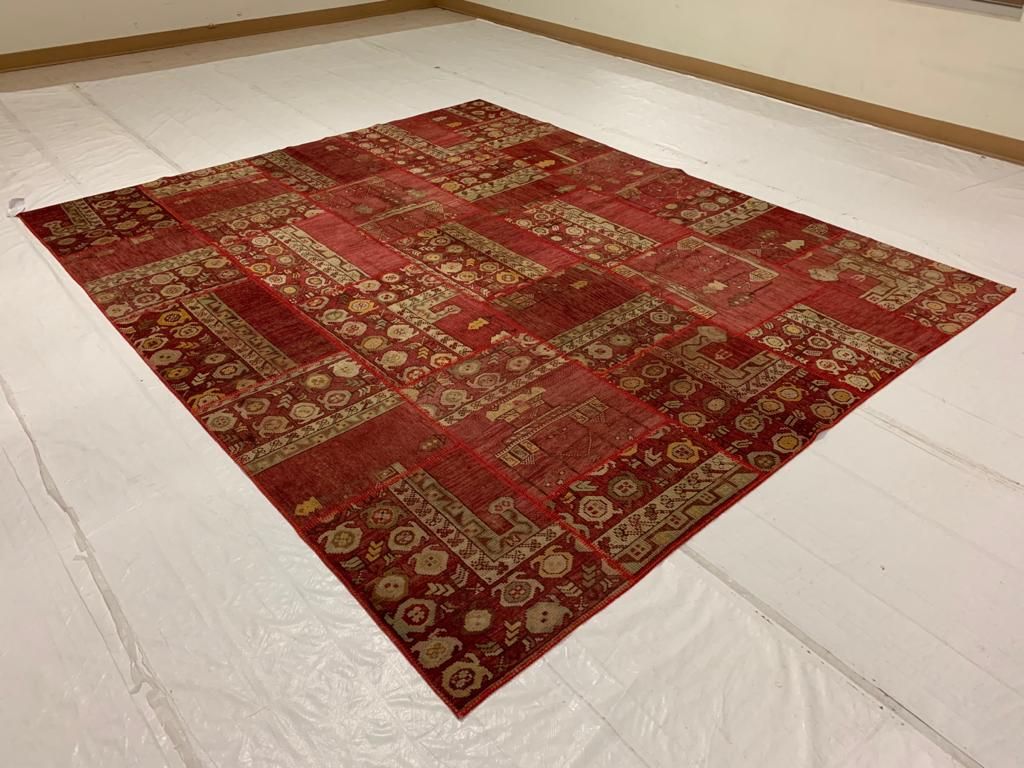 8x10 Red and Multicolor Turkish Tribal Rug