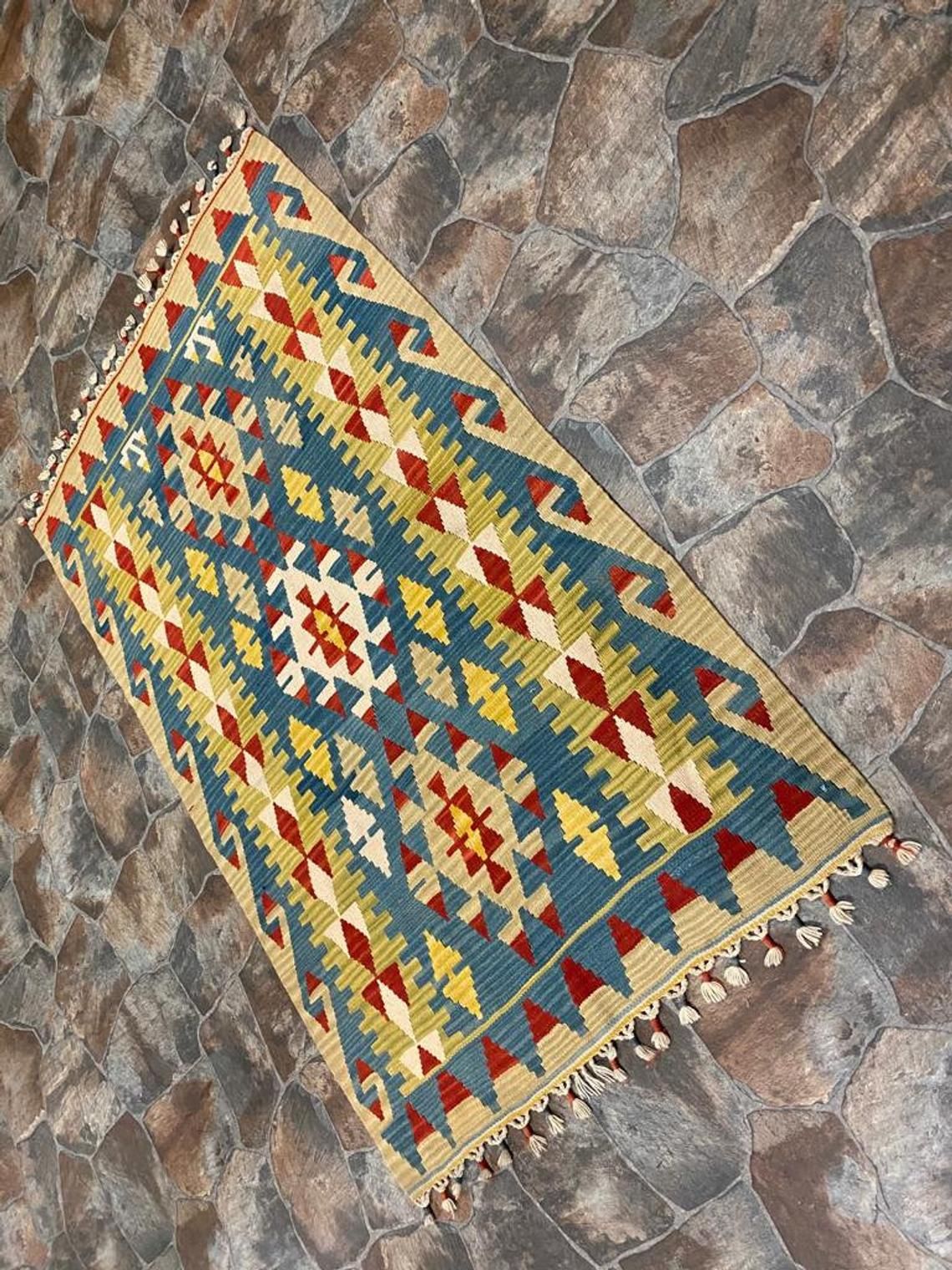 4x6 Multicolor Turkish Tribal Rug