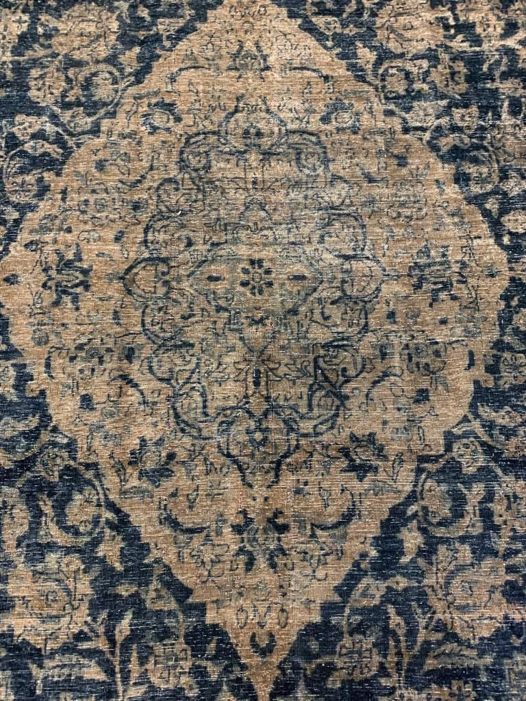 11x16 Navy Blue and Gray Persian Traditional Rug