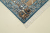 2x3 Blue and Multicolor Turkish Antep Rug