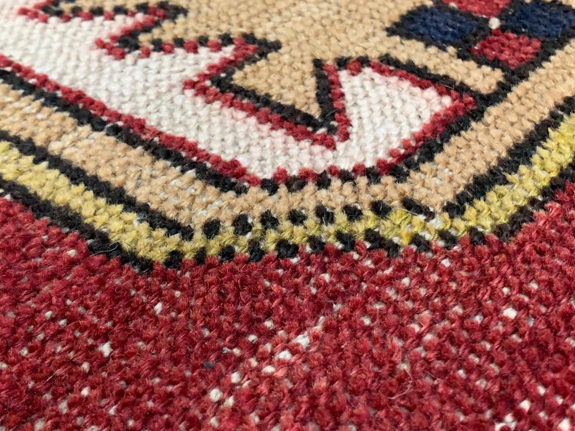 5x11 Red and Gold Turkish Tribal Runner