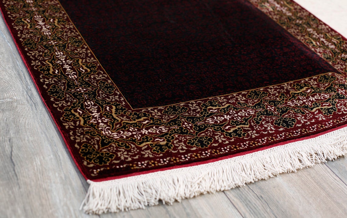 2x4 Red and Gold Turkish Anatolian Rug