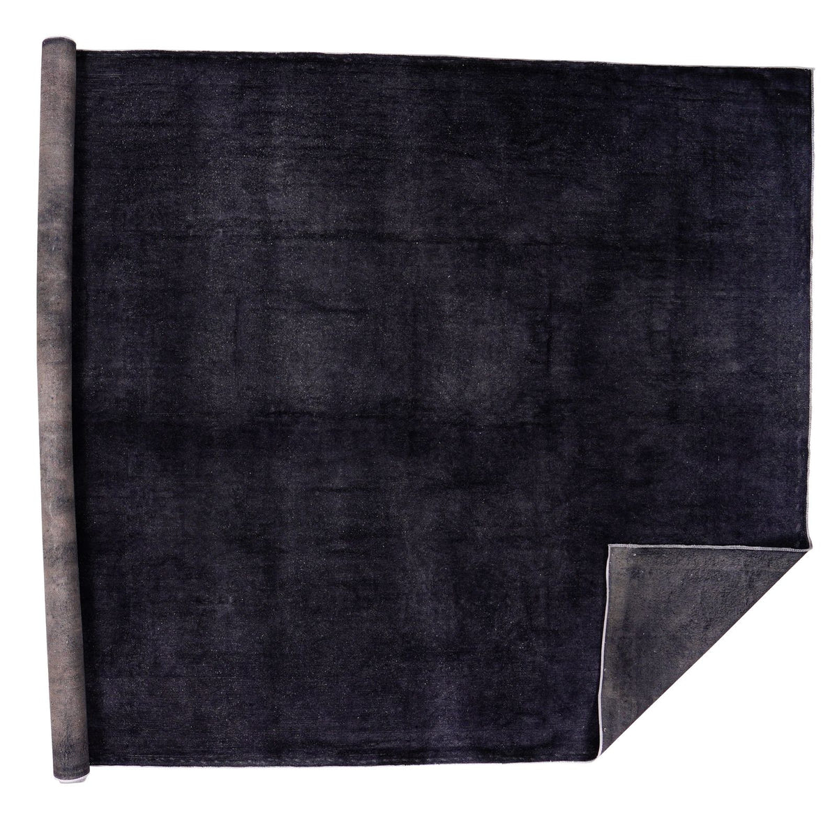 9x14 Black Turkish Overdyed Rug