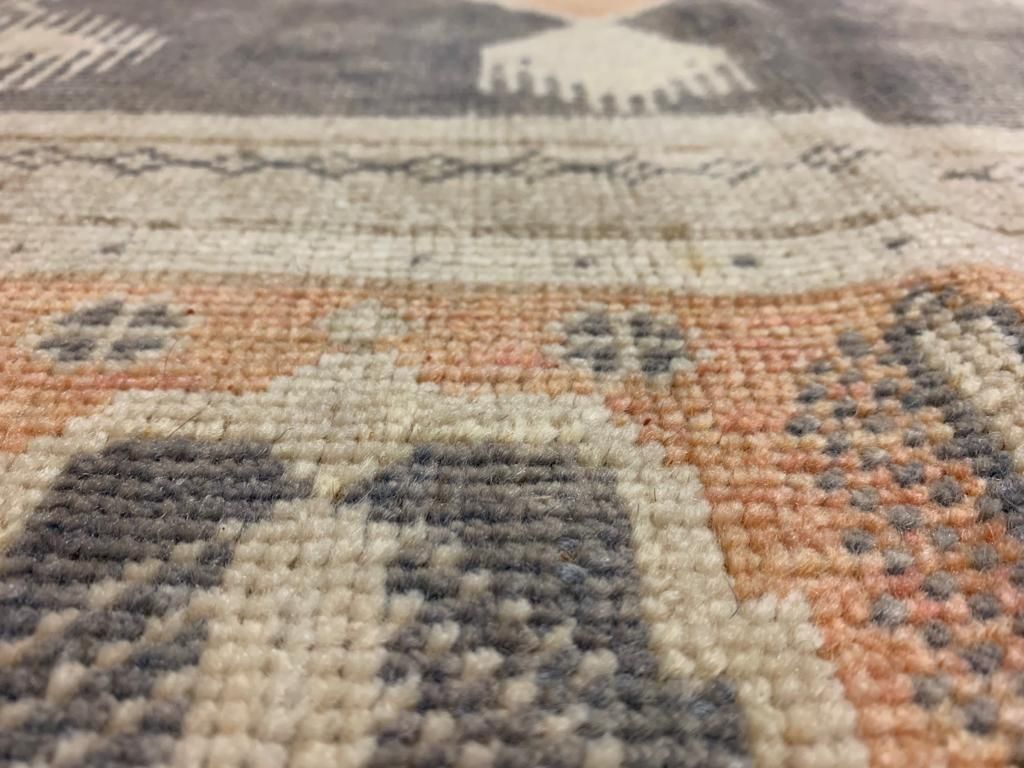 6x12 Orange and Purple Turkish Tribal Runner