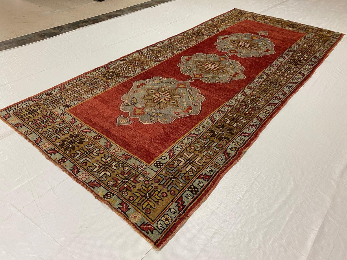5x11 Red and Rust Turkish Tribal Runner