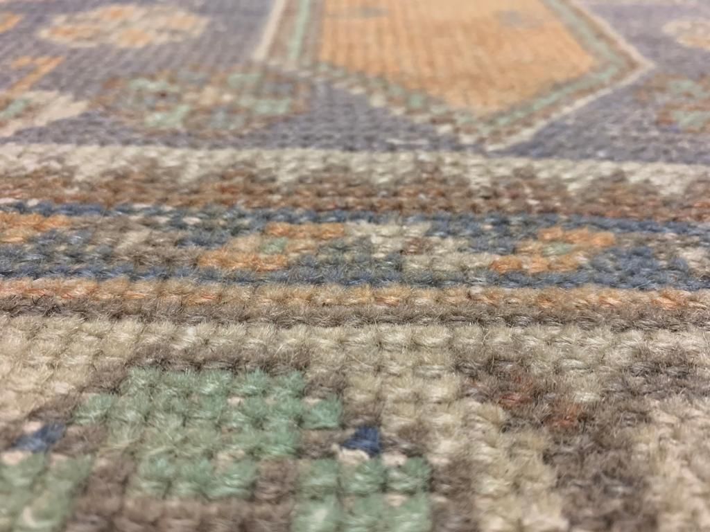 4x8 Orange and Ivory Turkish Tribal Runner