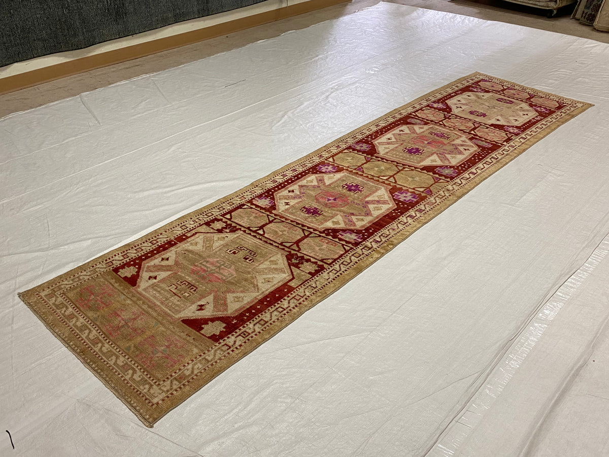 3x12 Multicolor Turkish Tribal Runner