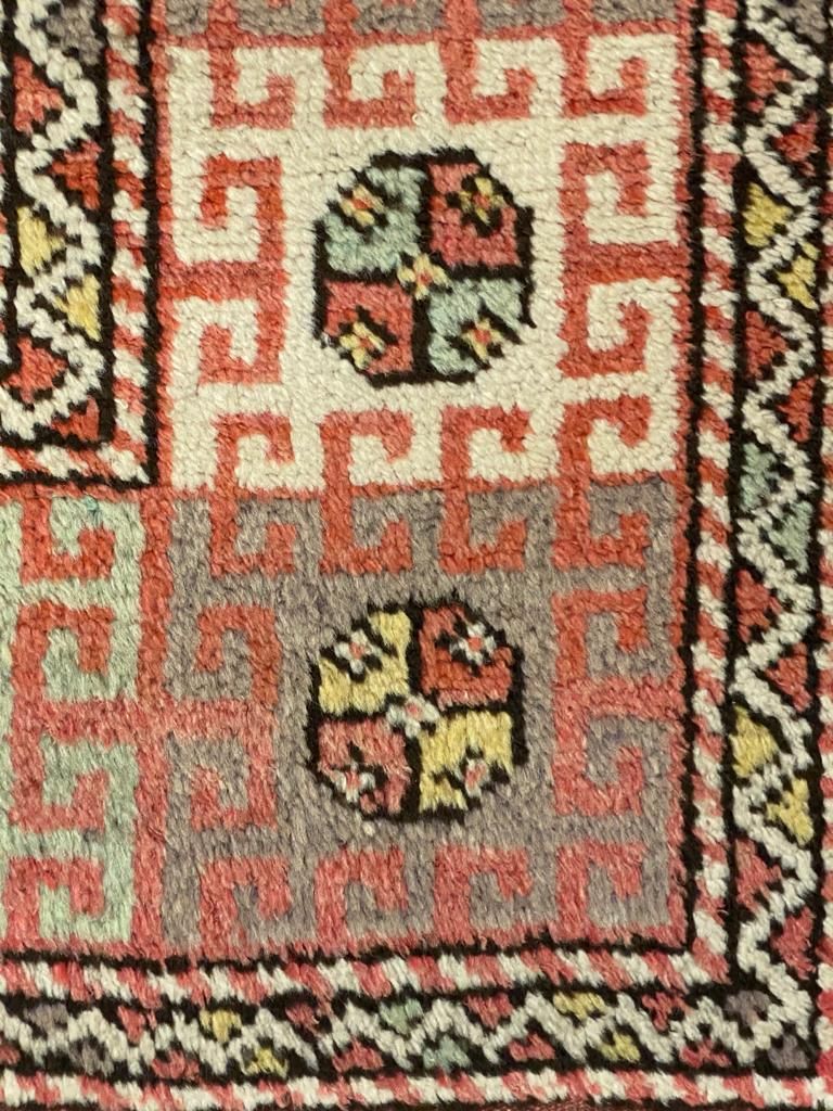 5x7 Red and Multicolor Turkish Tribal Rug