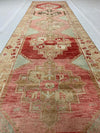 3x12 Red and Multicolor Turkish Tribal Runner