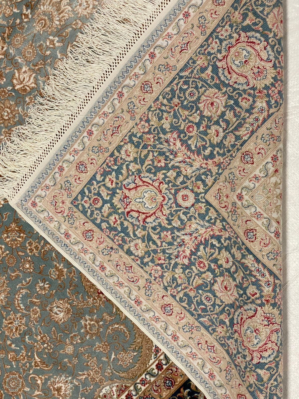 5x8 Green and Green Turkish Antep Rug