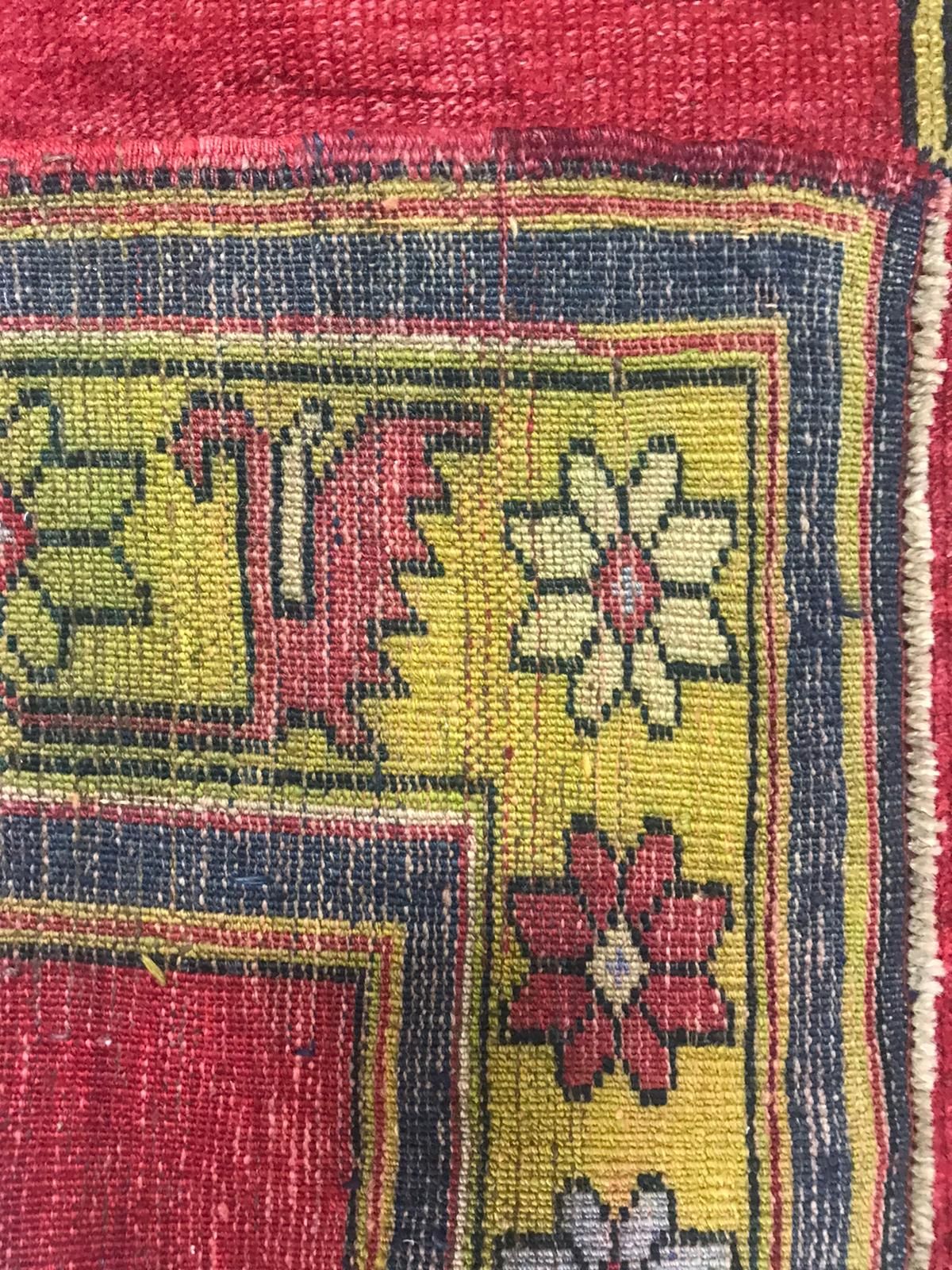 5x10 Red and Gold Turkish Tribal Runner
