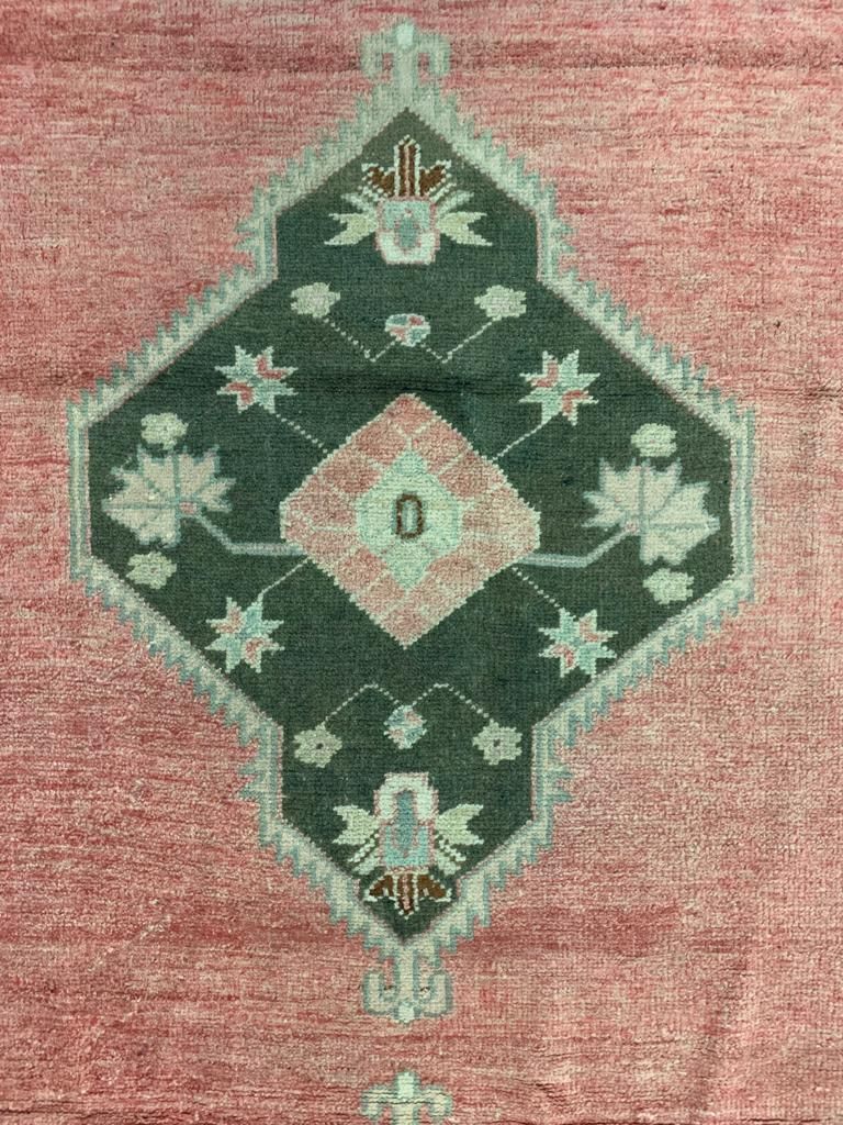 3x10 Pink and Brown Turkish Tribal Runner