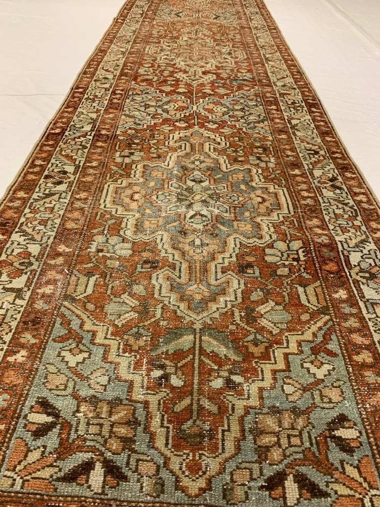 3x14 Brown and Ivory Persian Runner