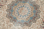 3x10 Blue and Ivory Turkish Antep Rug