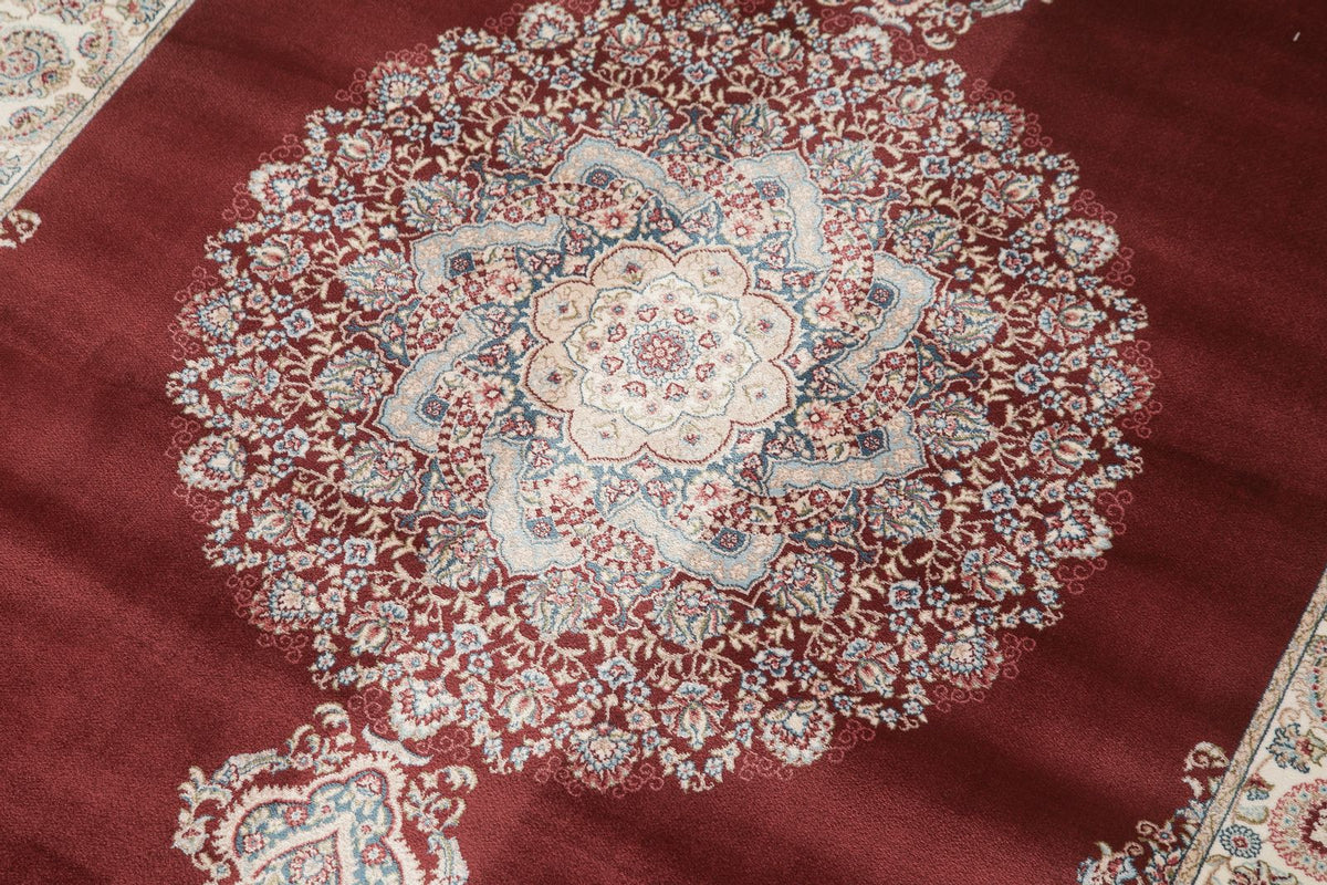 3x10 Red and Ivory Turkish Antep Runner