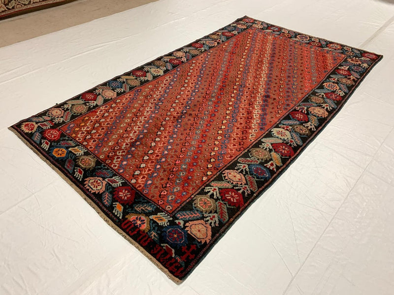 5x9 Red and Blue Anatolian Tribal Rug