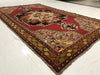 4x8 Red and Gold Turkish Tribal Rug