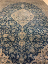 11x16 Navy Blue and Gray Persian Traditional Rug