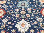 9x12 Navy and Beige Traditional Rug