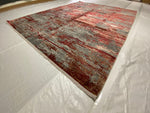 8x10 Red and Gray Turkish Antep Rug