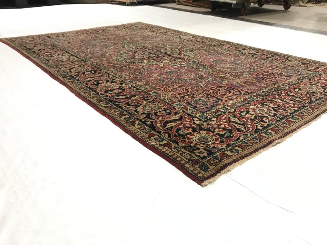 5x7 Red and Black Persian Traditional Rug