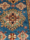 3x23 Red and Blue Kazak Tribal Runner