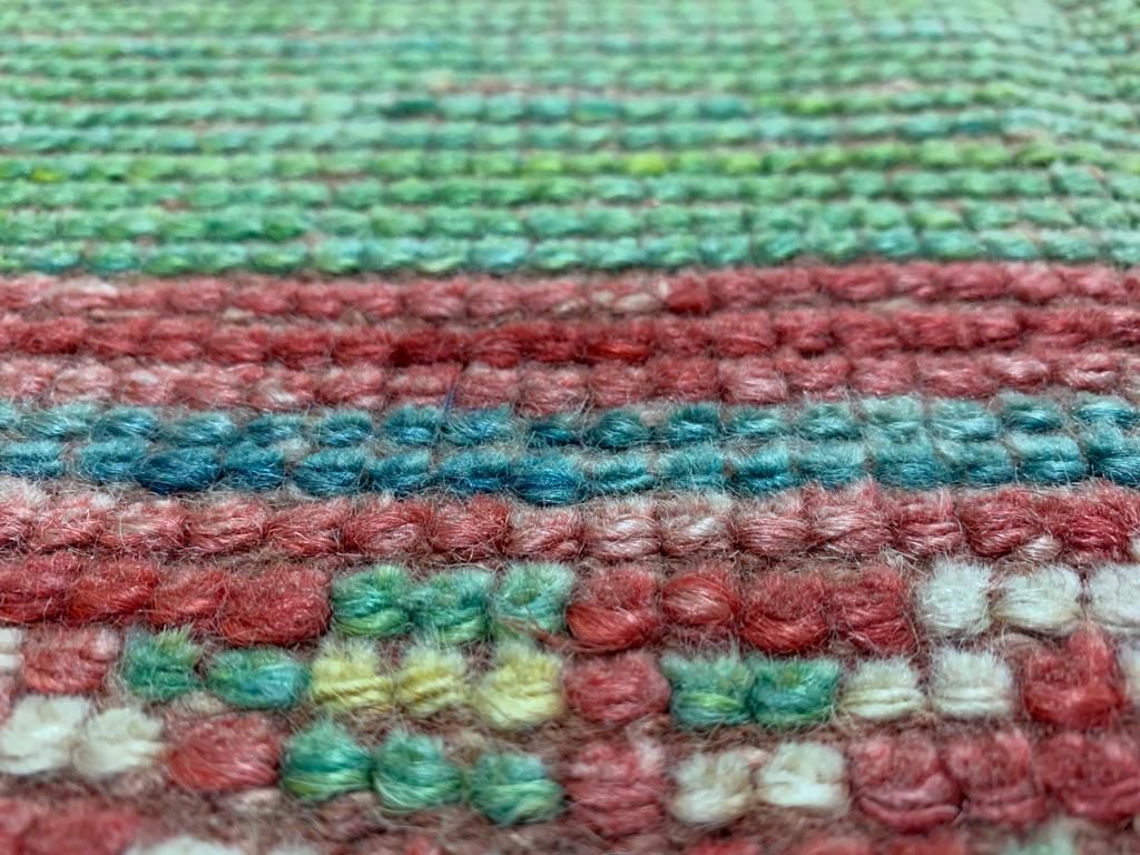5x8 Red and Green Turkish Tribal Rug