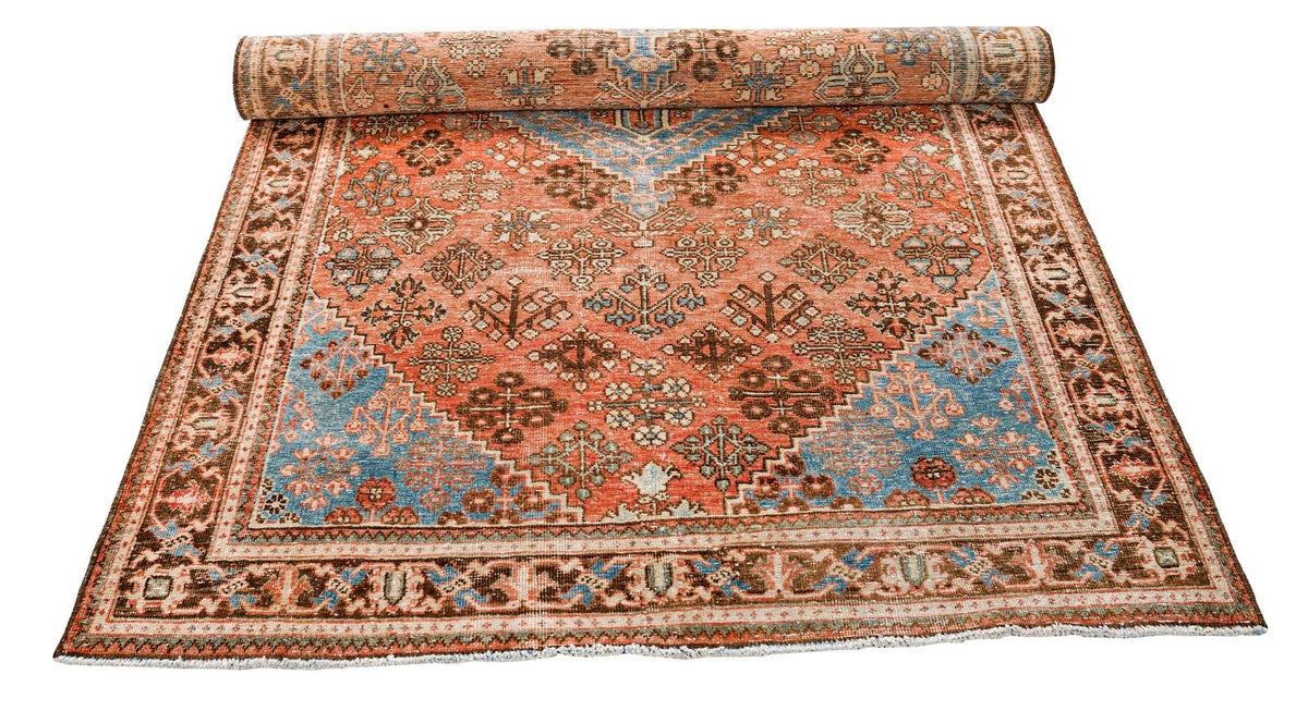 4x6 Beige and Pink Persian Rug