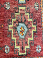 4x10 Red and Gold Turkish Tribal Runner