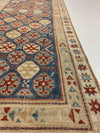 3x12 Blue and Ivory Persian Runner