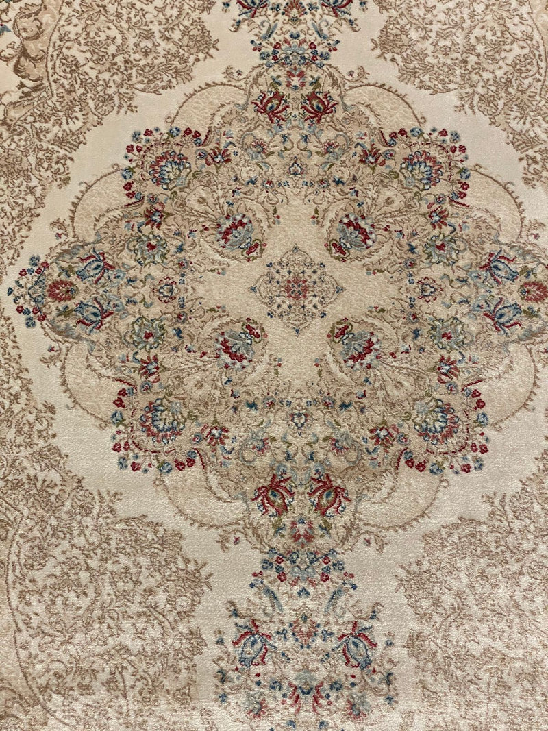 3x10 Ivory and Beige Turkish Antep Runner