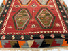 5x9 Red and Brown Turkish Tribal Rug