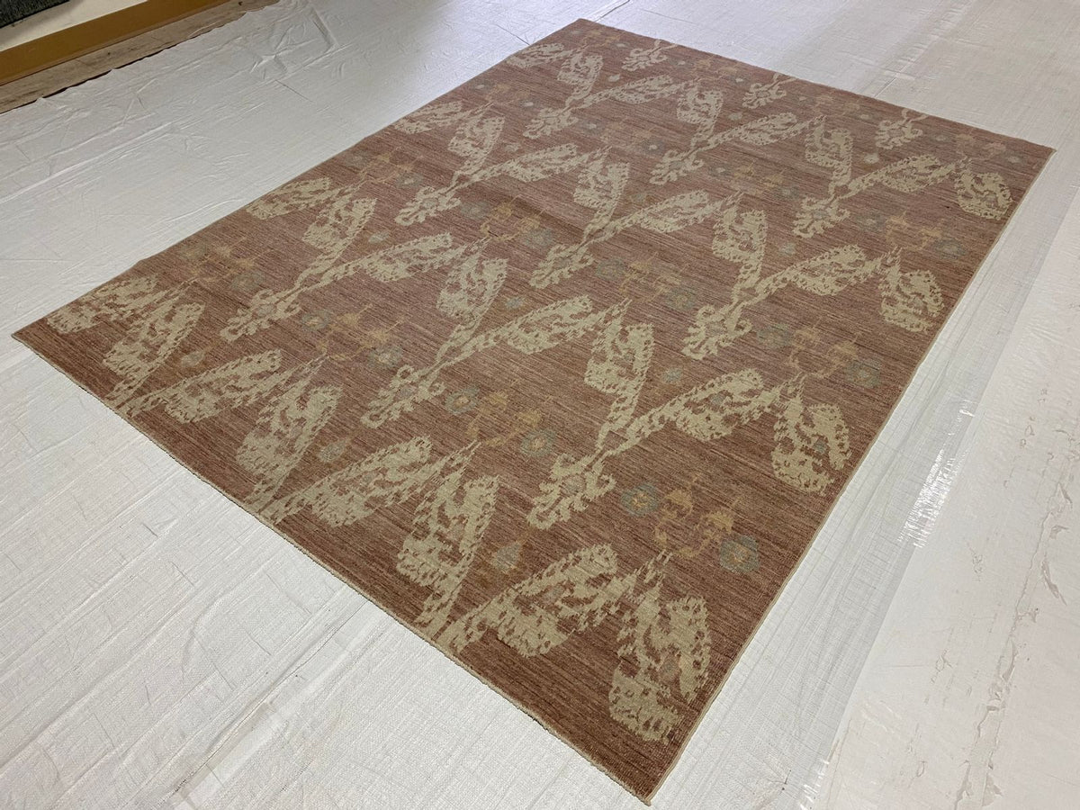 6x8 Blue and Ivory Modern Contemporary Rug