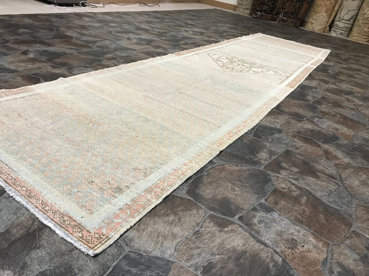 3x12 Green and Brown Persian Runner