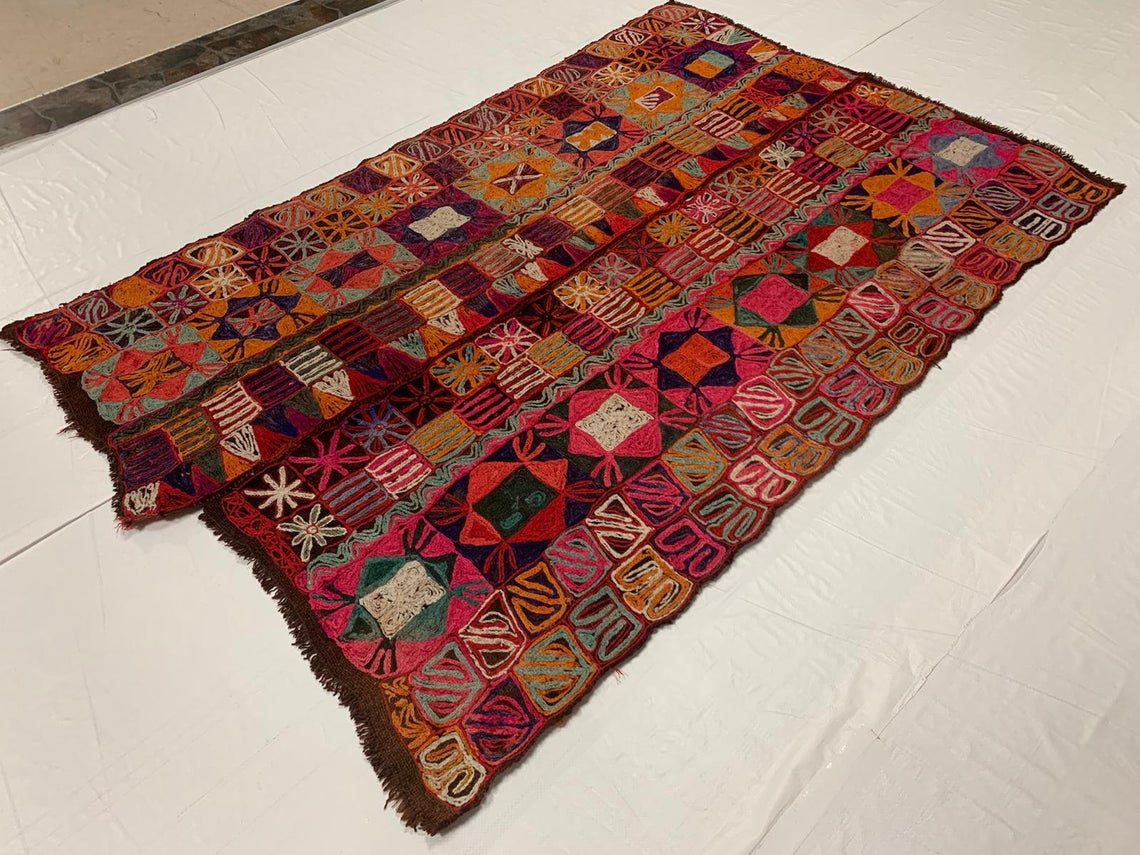 4x7 Multicolor Turkish Patchwork Rug