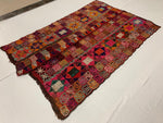 Vintage Handmade 4x7 Multicolor Anatolian Turkish Traditional Distressed Area Rug