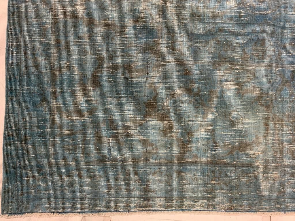 10x16 Red and Blue Turkish Overdyed Rug